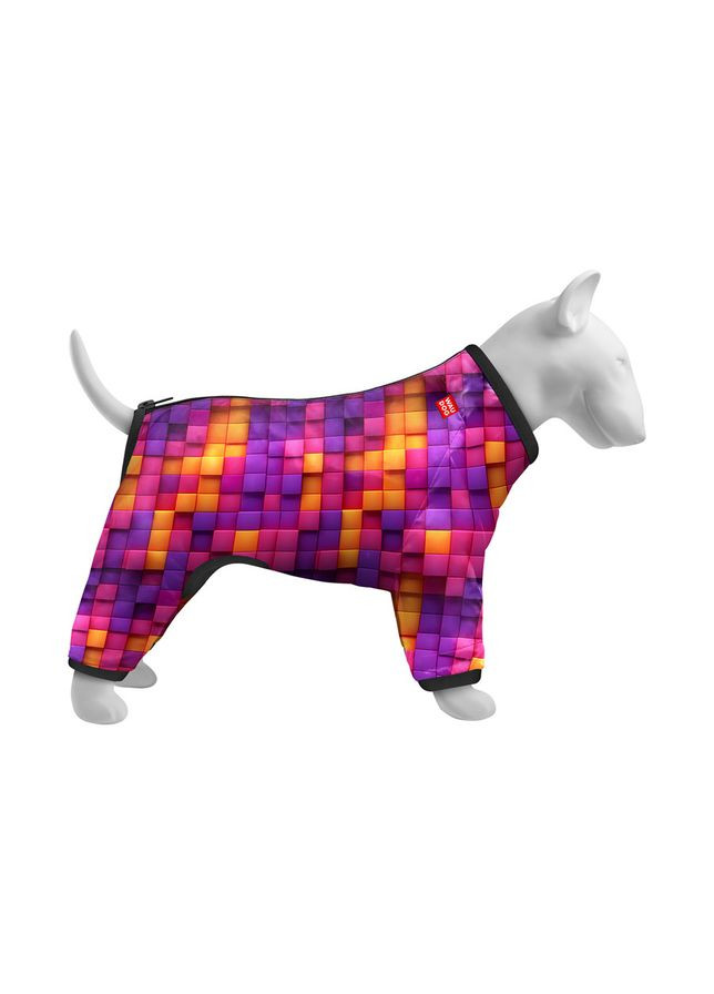 Ветровка для собак WAUDOG Clothes, рисунок "Кубы 3Д",, В 47-51 см, С 35-39 см Collar (363058249)