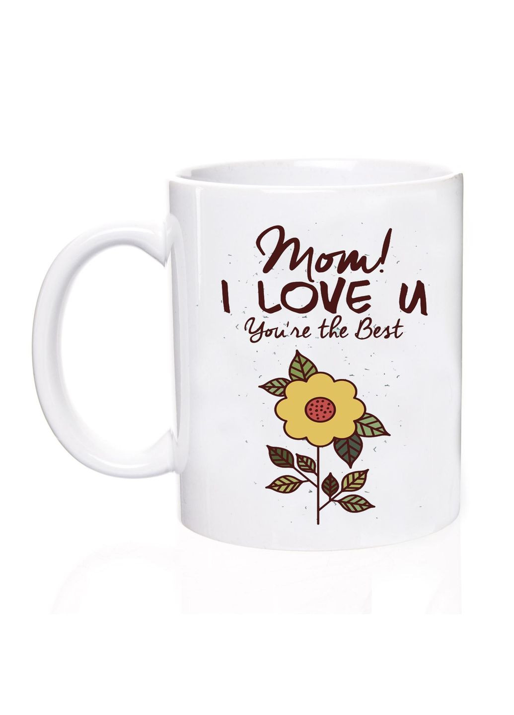 Чашка для мамы, белая 330 мл, mom i love you No Brand (301134983)