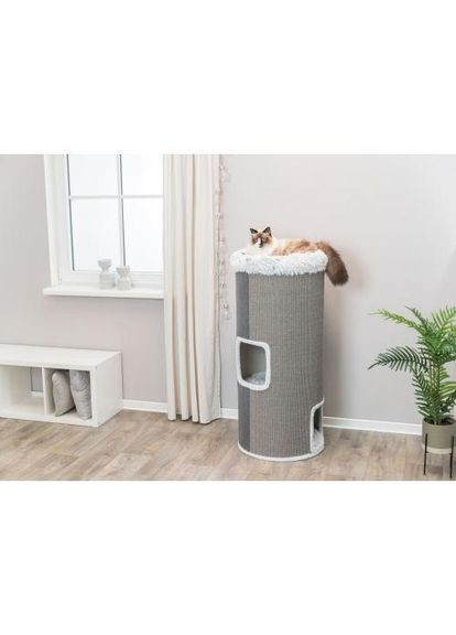 Царапка Harvey для кошек, сизаль/плюш/замша/флис, 50х118 см (серый) Trixie (324625206)