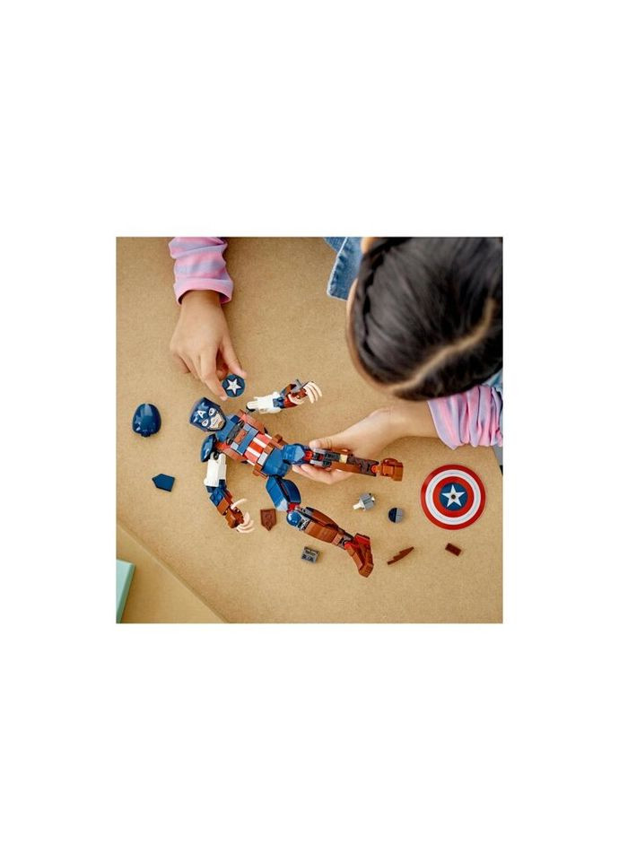 Конструктор Marvel Фігурка Капітана Америка для збирання 310 деталей (76258) Lego (281426318)