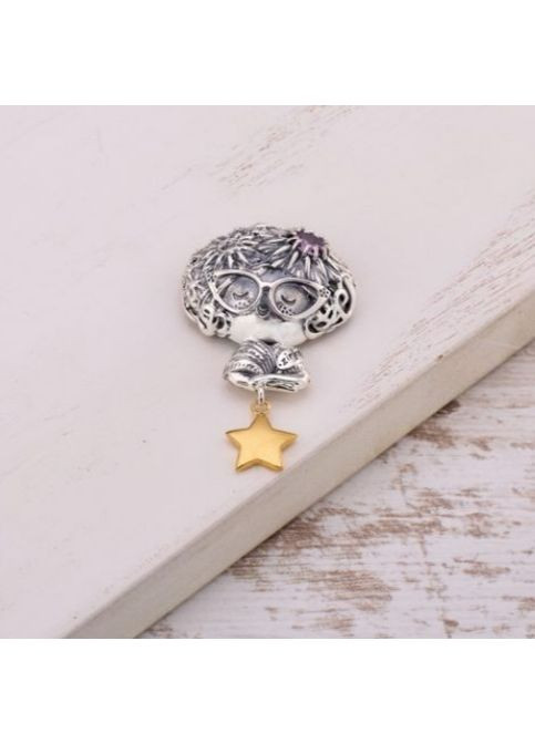 Кулон срібний Пані-Зірка Amethyst 925 Skifska Etnika (364202722)