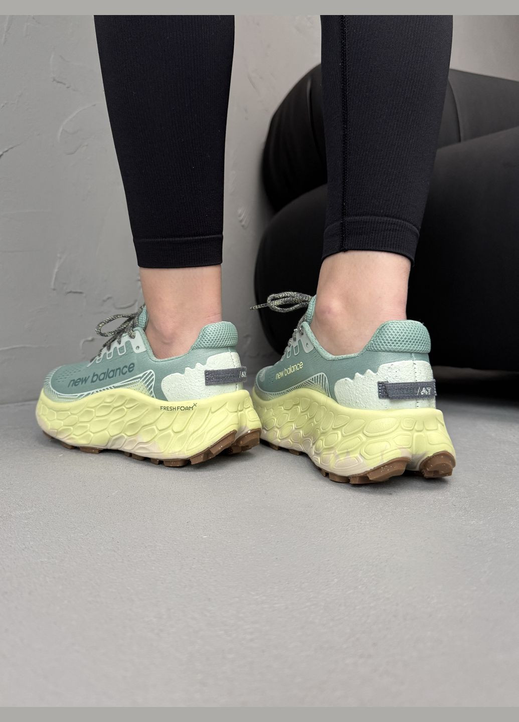 Кроссовки женские New Balance Fresh Foam Mint Lemon | Нью Беланс Фреш Фоам лайм No Brand лаймы демисезоны (338793309)