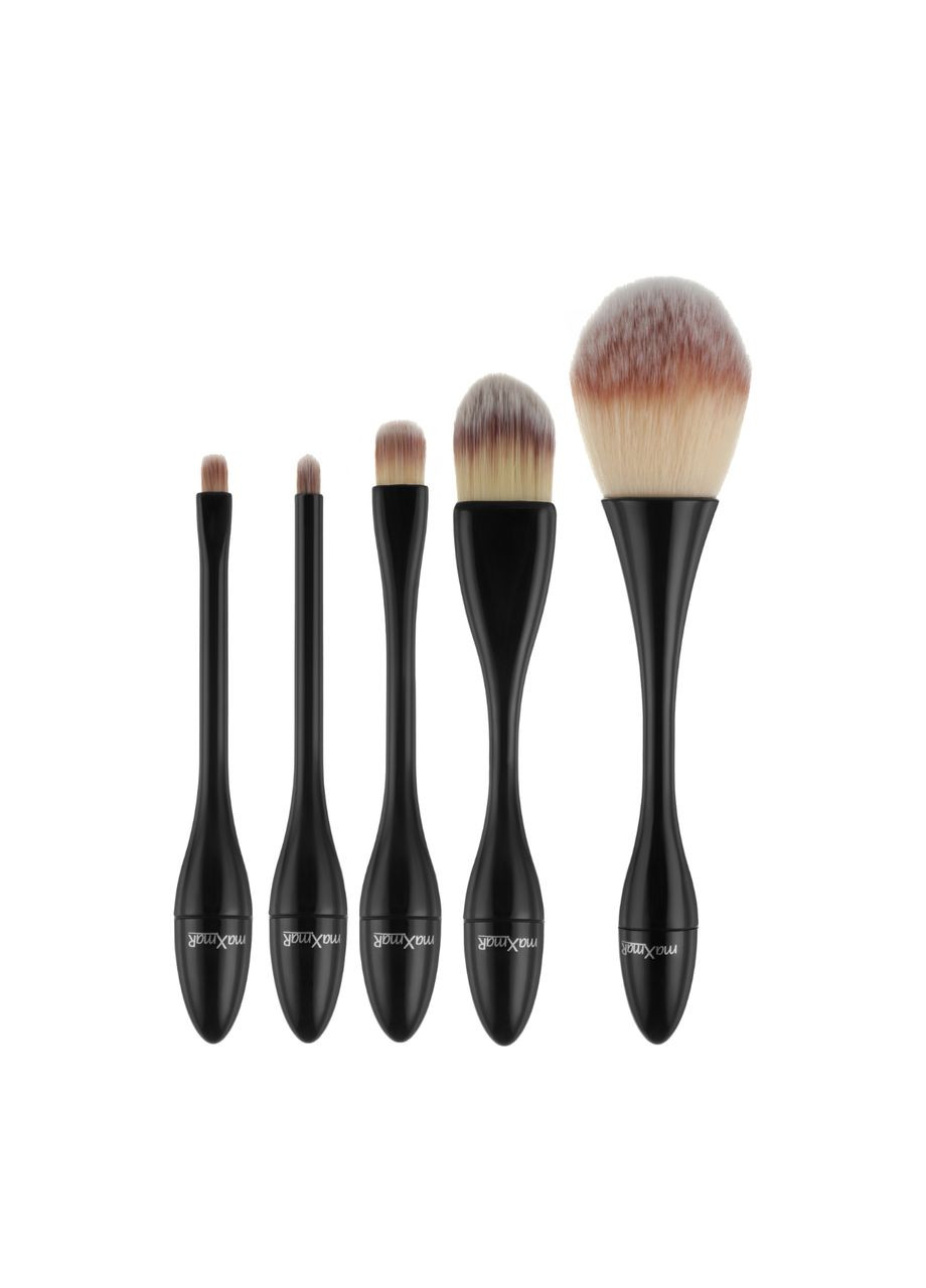 Набір пензликів для макіяжу МахМаг на підставці з 5 інстументів MB-162 MaxMar (367988033)