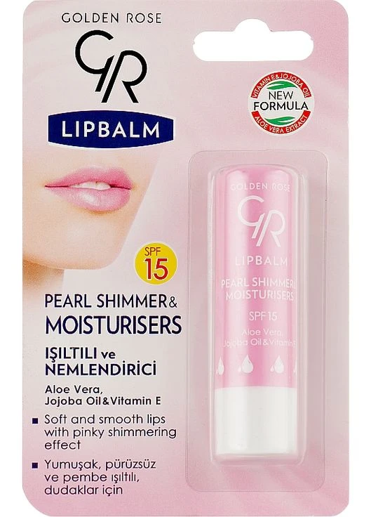 Бальзам для губ "Жемчужный блеск" Lip Balm Pearl & Shimmer SPF15 4.6g (378043-78820) GOLDEN ROSE (380609225)