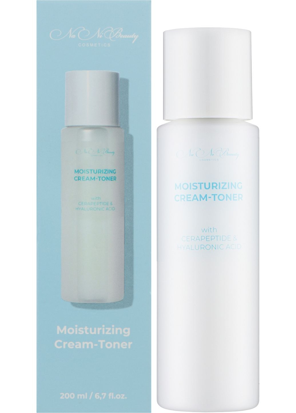 Зволожуючий крем-тонер з гіалуроновою кислотою Moisturizing Cream-Toner 200ml (1505842-39341705) NaNiBeauty (368651601)