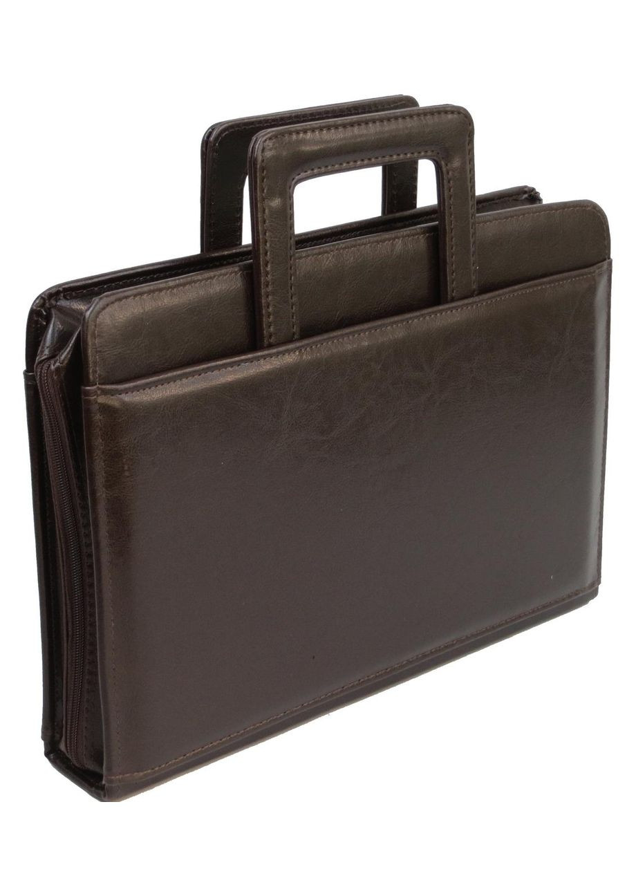 Папка-портфель из эко кожи коричневая JPB (361157205)