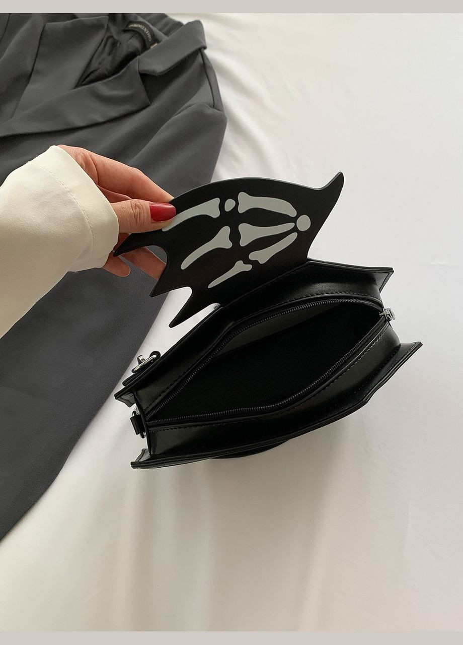 Жіноча сумка крос-боді труна через плече рюкзак 5033 чорна No Brand (313235541)