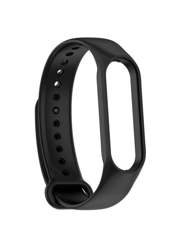 Силиконовый ремешок для Xiaomi Mi Band 7/6/5 Черный Epik (372164324)