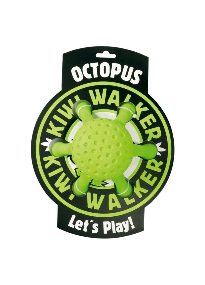 Игрушка «Осьминог» для собак, зеленый, 13 см Kiwi Walker (362701184)