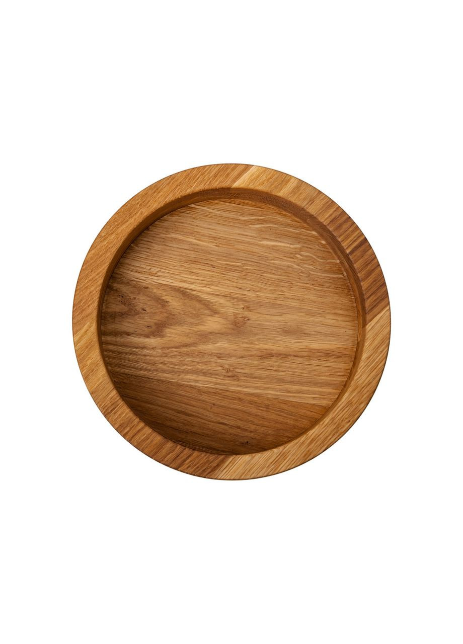 Деревянная миска для подачи 27 см глубокая из дуба B1W270226 LUGI (370800919)