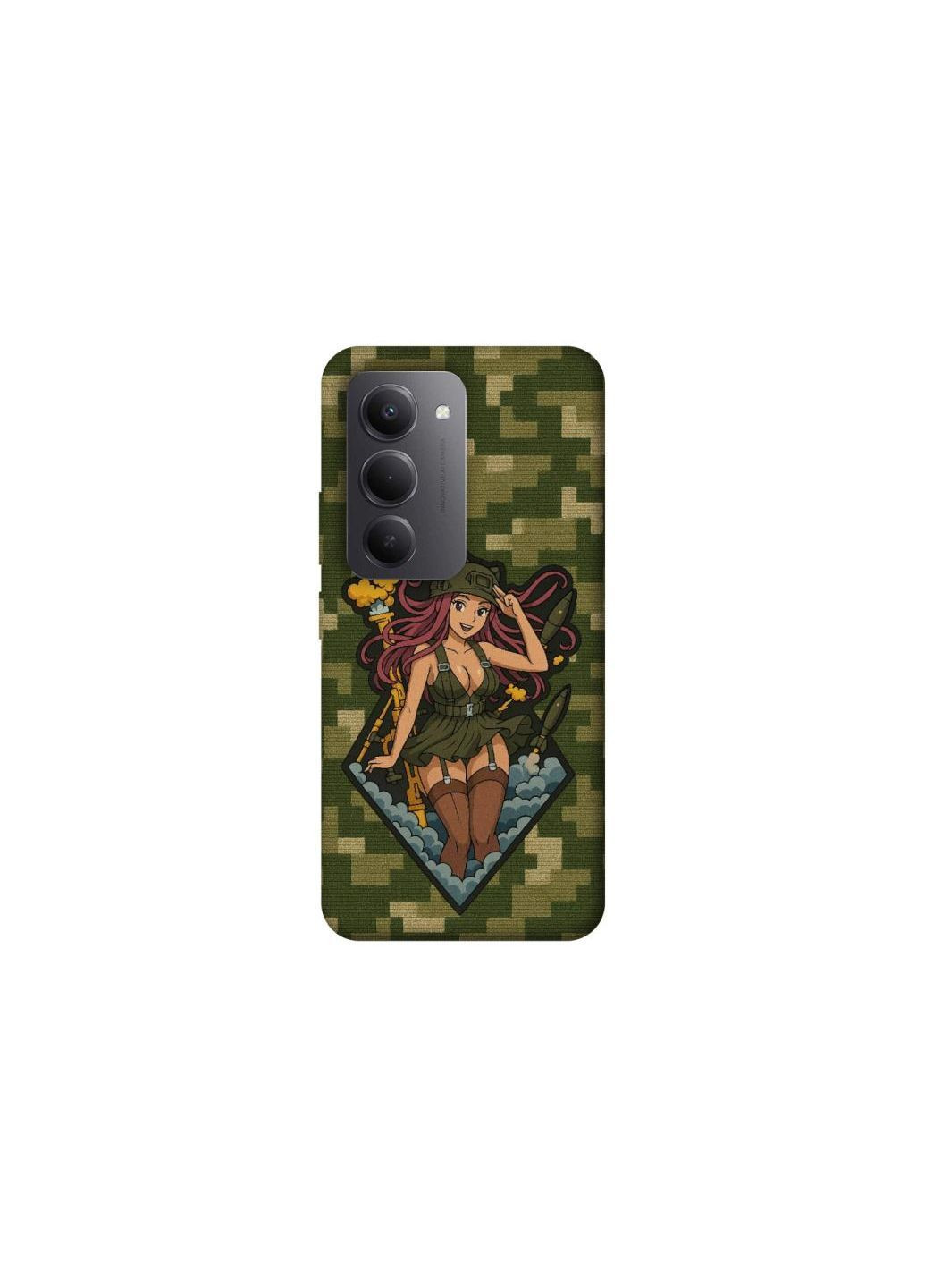 Чехол на Xiaomi Redmi 15 (EU) Military Waifu Frontalka (384644194)