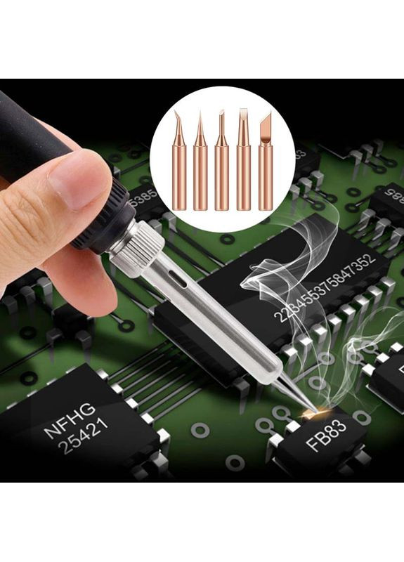 Жало мідне для паяльника 900M-T-2C усічений циліндр, 2 мм No Brand (322567926)