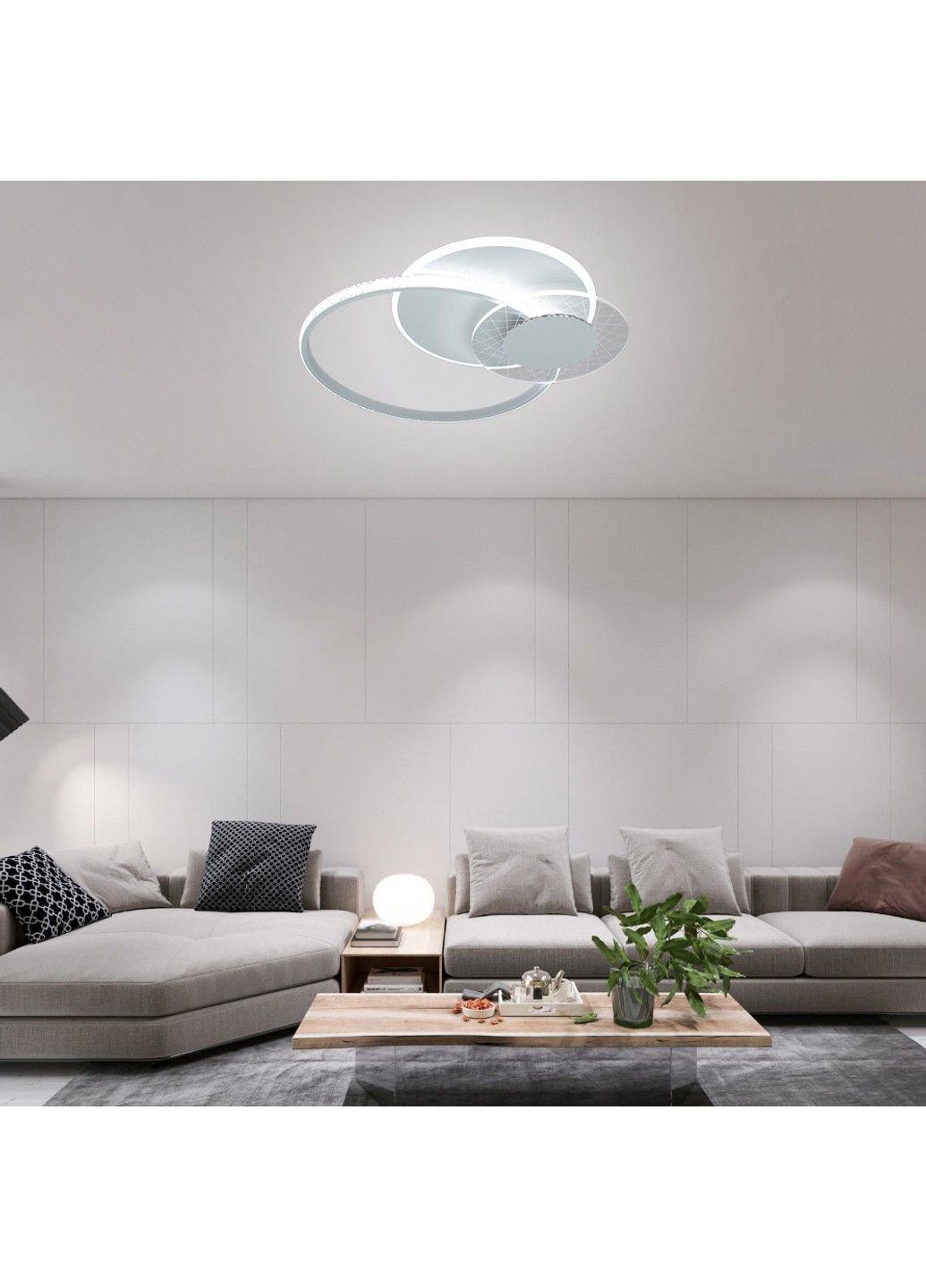 Керована світлодіодна люстра ORLANDO 66W 3R SMART 555x58-WHITE-220-IP20 ESLLSE (303422677)