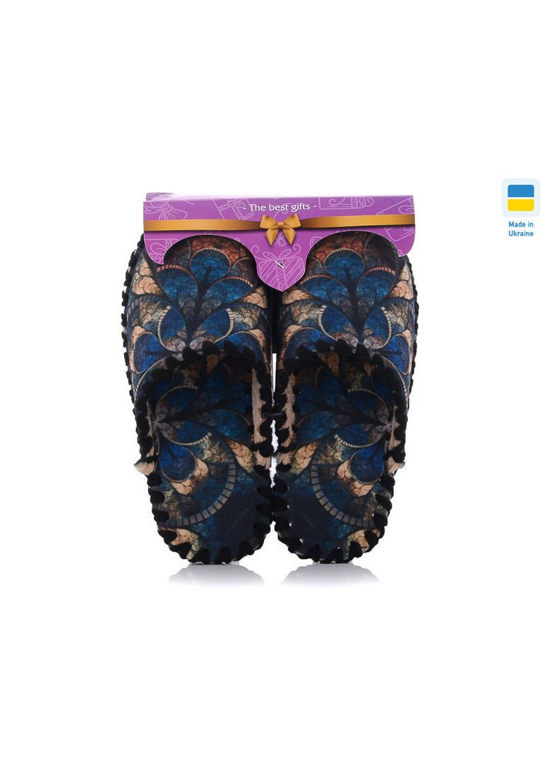 Синие женские фетровые тапочки 5-56,, фешен,, женские, фетр, деми, закрытый VENDS