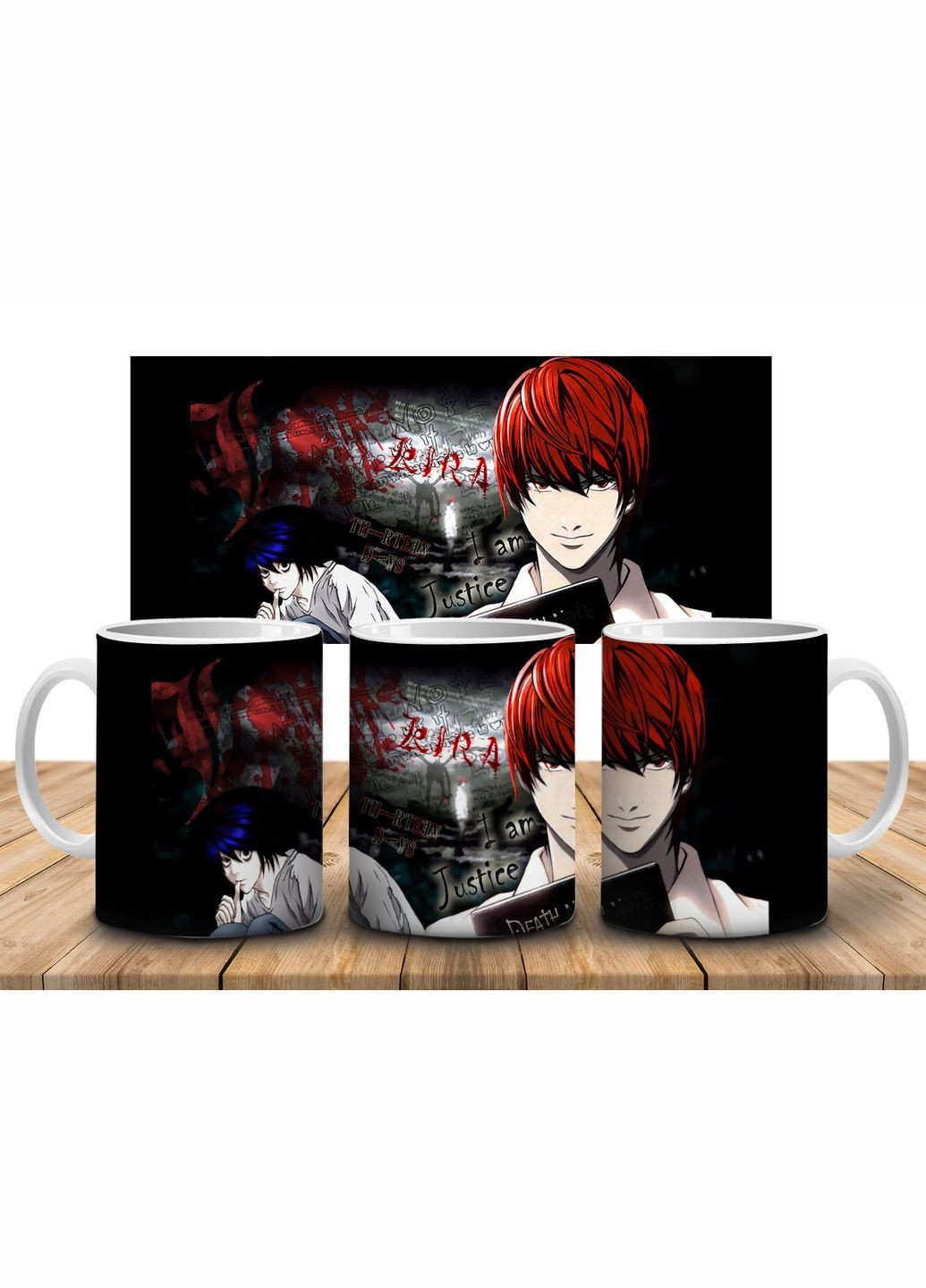 Кружка c принтом Тетрадь смерти Death Note-4, 330 мл No Brand Чашка (324621849)