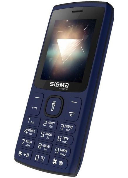 Телефон кнопочный Xstyle 34 NRG TYPE-C синий Sigma (293346686)