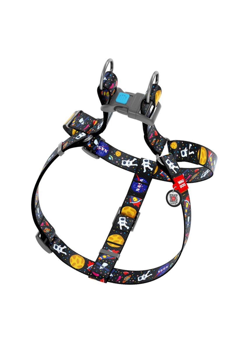 Шлей для собак Nylon с QR паспортом, Ш 15 мм, Длин 40-55 см WAUDOG (322641548)