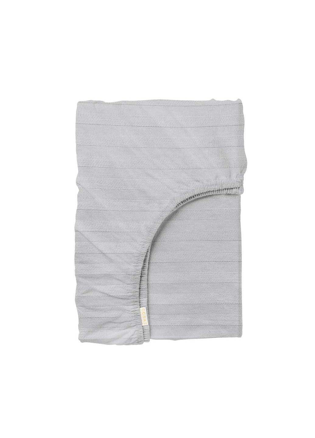 Підліткова постіль сатин з простирадлом на гумці SILVER 160х220 см Cosas (307477631)