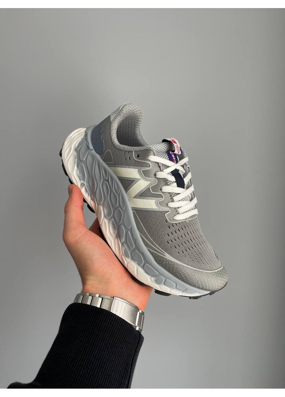 Кросівки жіночі і чоловічі New Balance Fresh Foam Grey White | Нью Беланс Фреш Фоам сірі No Brand сірі демісезони (361244396)