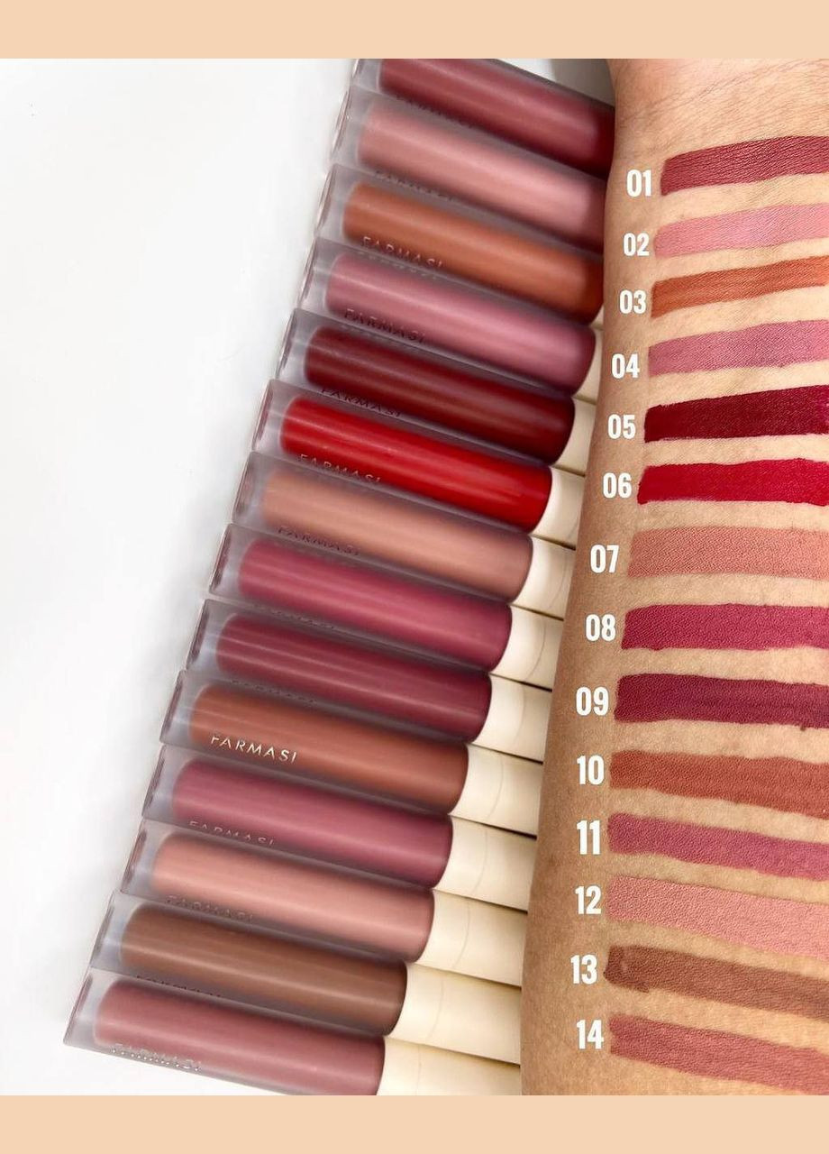Рідка Матова Помада 02 Au Natural 4 г Farmasi (295265859)