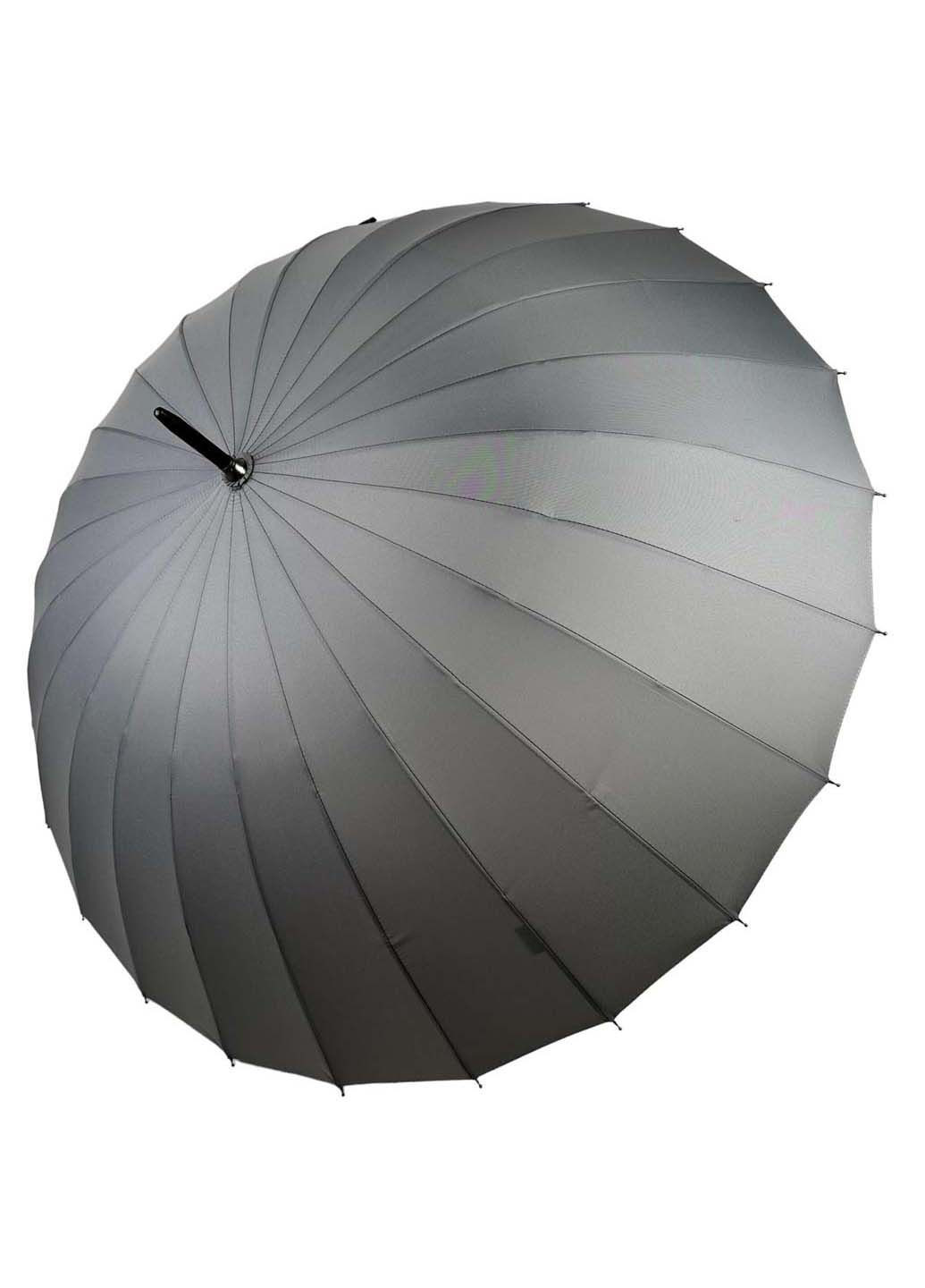 Однотонный механический зонт-трость на 24 спицы Toprain (289977565)