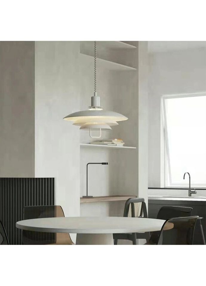 Люстра подвесная на 1 лампочку 27111 Белый 60-170х48х48 см. Sunnysky (335974747)