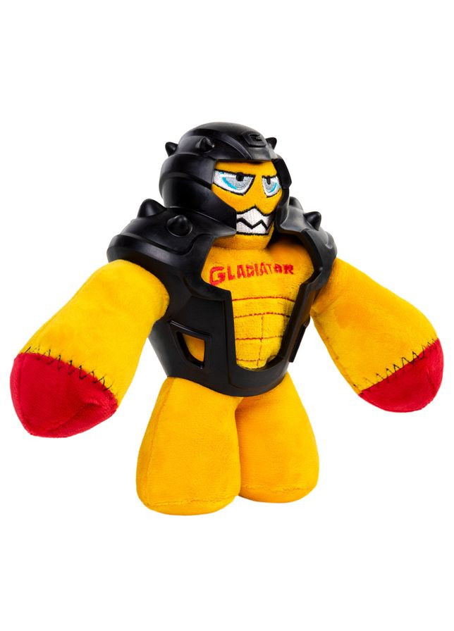 Игрушка для собак Гладиатор в резиновой броне с пищалкой GiGwi Gladiator, текстиль, резина, 21 см WAUDOG (362584988)