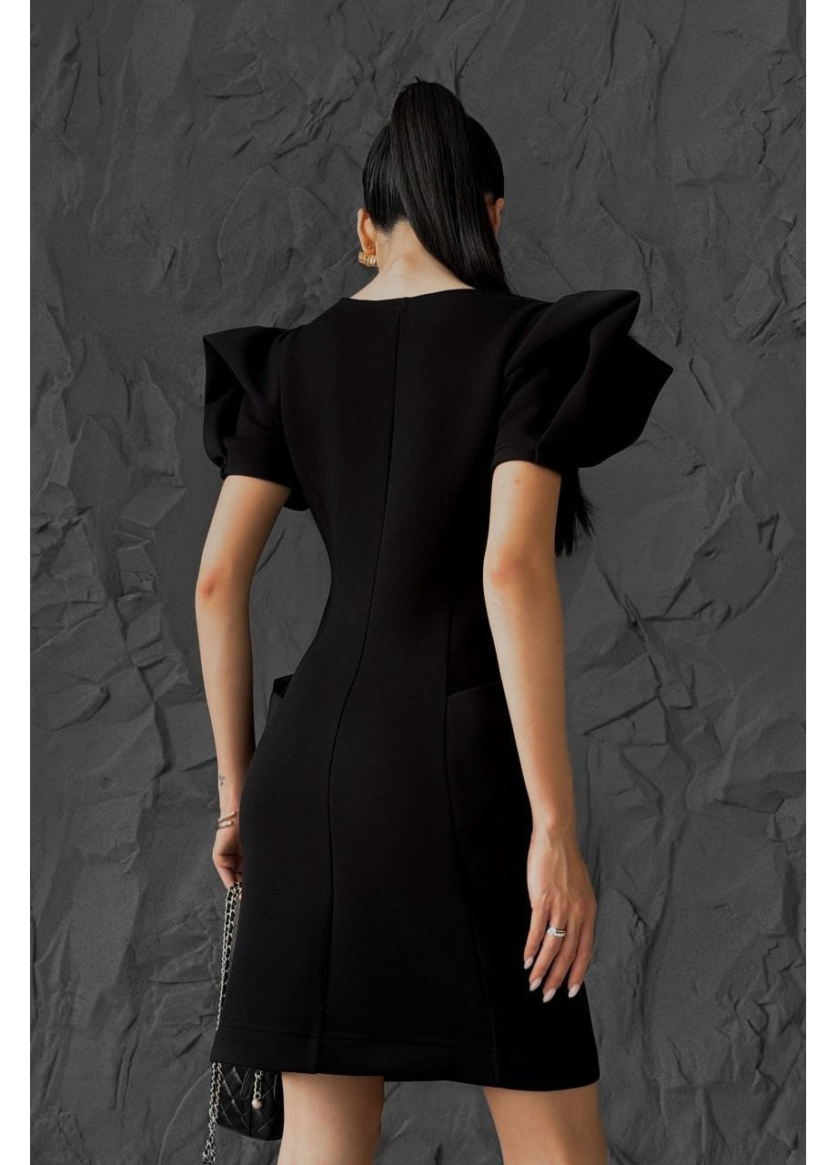 Черное платье саланж, цвет черный Jadone Fashion