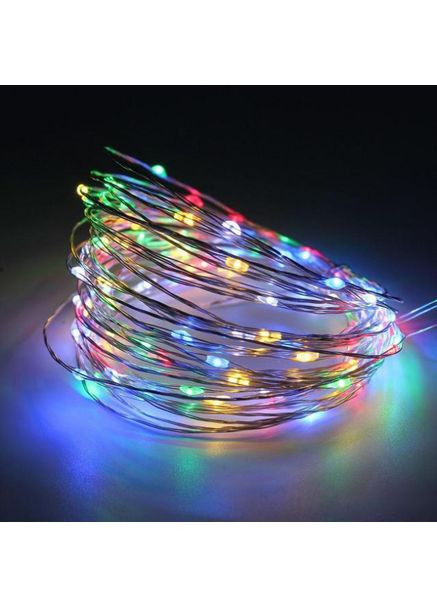 Гірлянда світлодіодна Капля Роси ніть 30 LED 3м від батарейок и USB мультікольор новорічна гірлянда на елинку LTL (363329707)