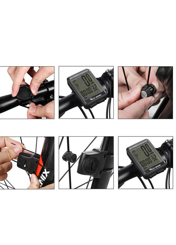 Велокомпьютер 0702054 с подсветкой беспроводной спидометр West Biking (326807043)