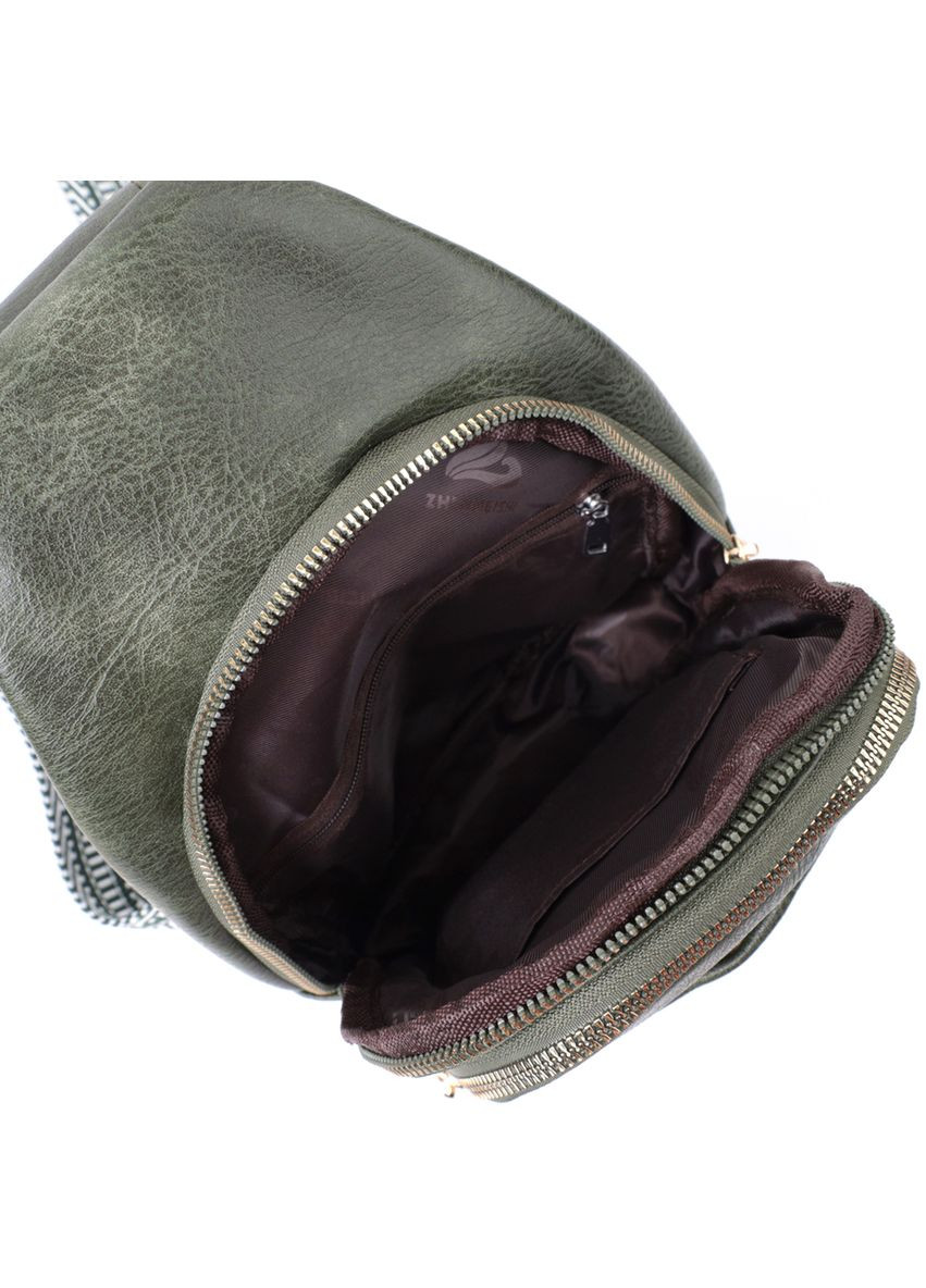 Зручна жіноча сумка через плече з екошкіри з регульованим ремінцем Vintage зелена (sku_22756) No Brand (329853073)