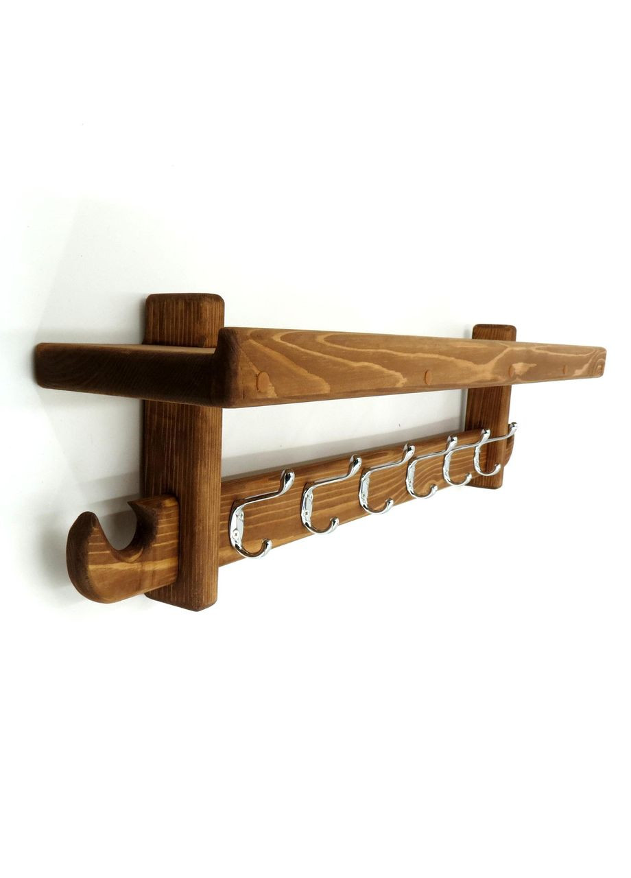 Вешалка для одежды из дерева Брамптон 6 мускат (ВДО-602107) No Brand (327860684)