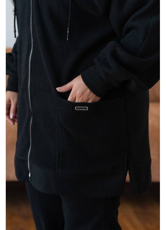 Костюм жіночий теплий флісовий батал, супер-батал No Brand костюм (362438603)