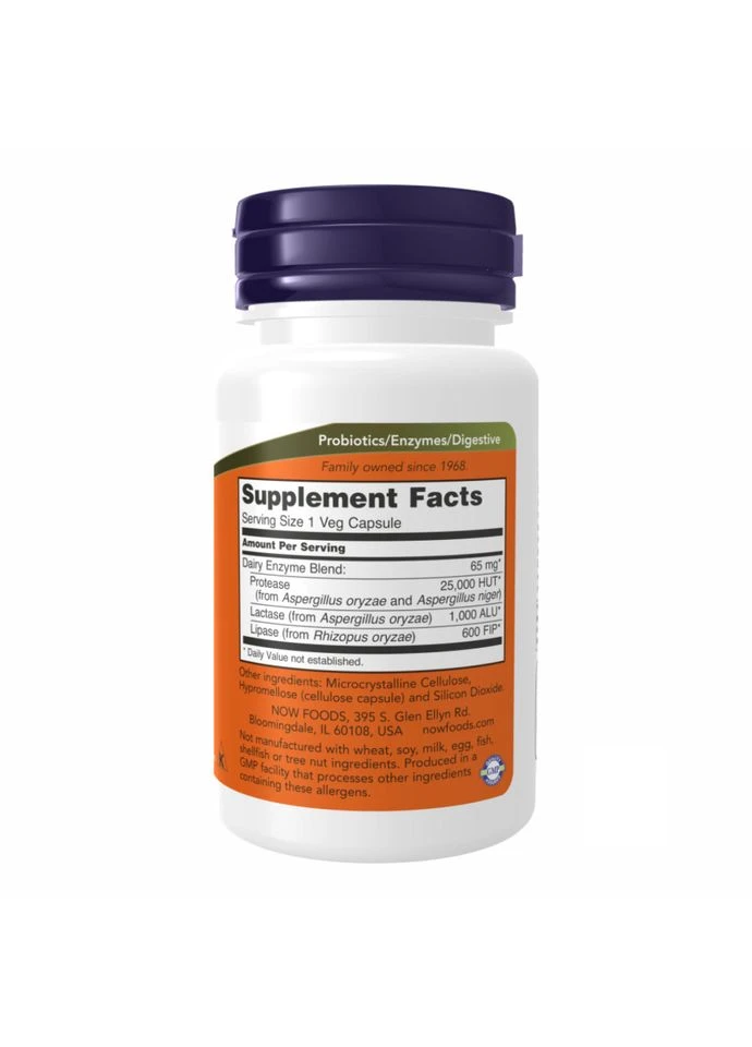 Капсули Dairy Digest Complete - 90 vcaps 2022-10-0087 Now Foods (386066712)
