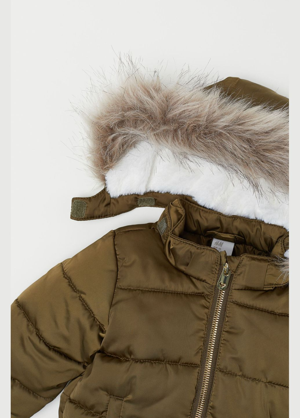 Оливкова (хакі) демісезонна парку H&M