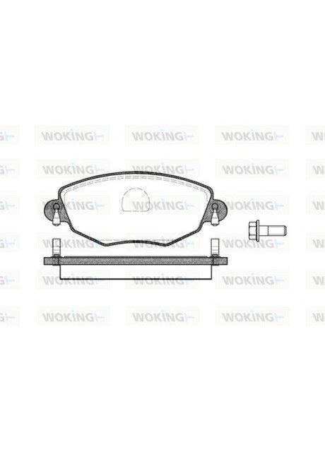 Тормозной колодки диск. перед. (выр-во Remsa) Ford Mondeo III (P6763.00) Woking (364977466)