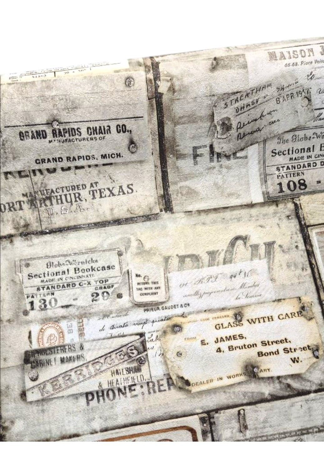 Шпалери вінілові 10.05 × 1.06 м Слов’янські шпалери 330-04, ретро-колаж для дитячої кімнати, спальні, спальні Слов'янські шпалери (340275374)