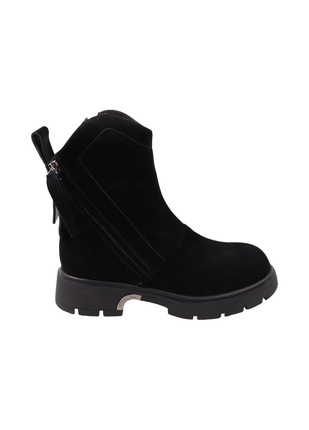 ботинки женские черные натуральная замша Lady Marcia