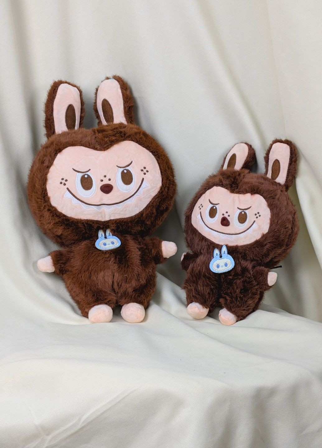 Мягкая игрушка Лабубу 45 см обнимашка плюшевая кофейная с большими ушами Lalapka (366571285)