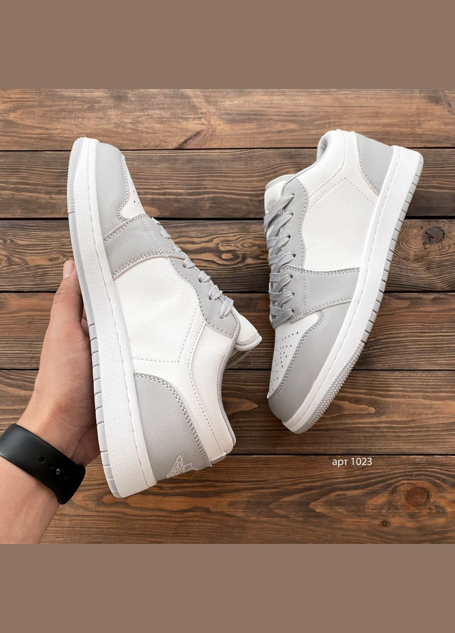 Серые демисезонные кроссовки мужские jordan_retro_low_grey Fashion