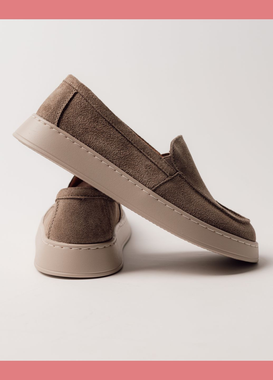 ALLSY Лоферы классические черные замша светло-бежевый з натуральная замша, китай — всесезон (325610408)