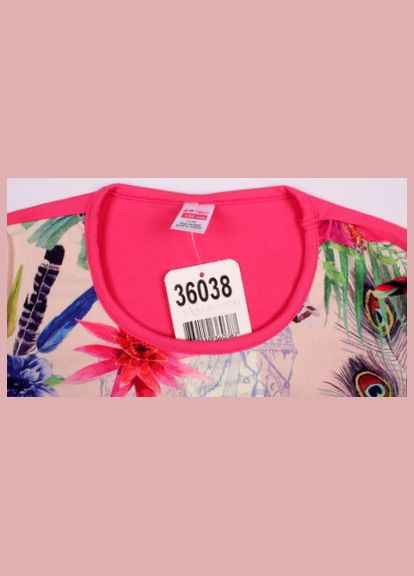 Розовая летняя футболка 36038 цикламен Boinc