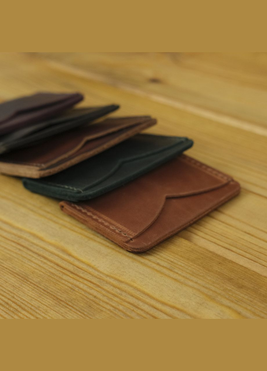 Картхолдер з натуральної шкіри колір Коньяк Berty (299397136)