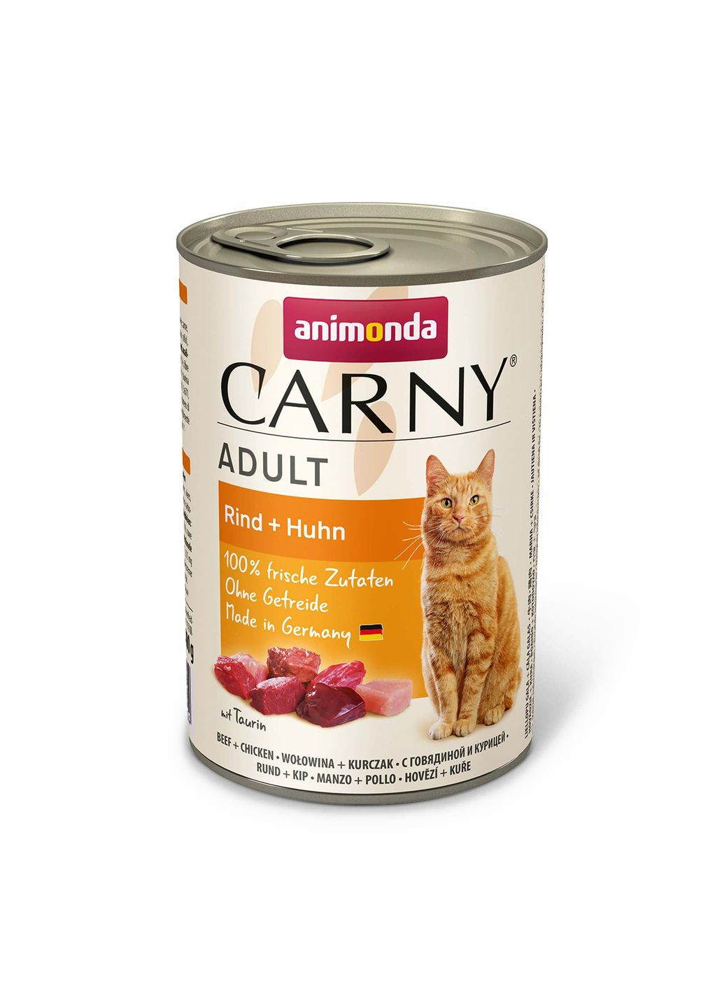 Вологий корм Carny для дорослих котів, з яловичиною та куркою, 400 г Animonda (306721570)