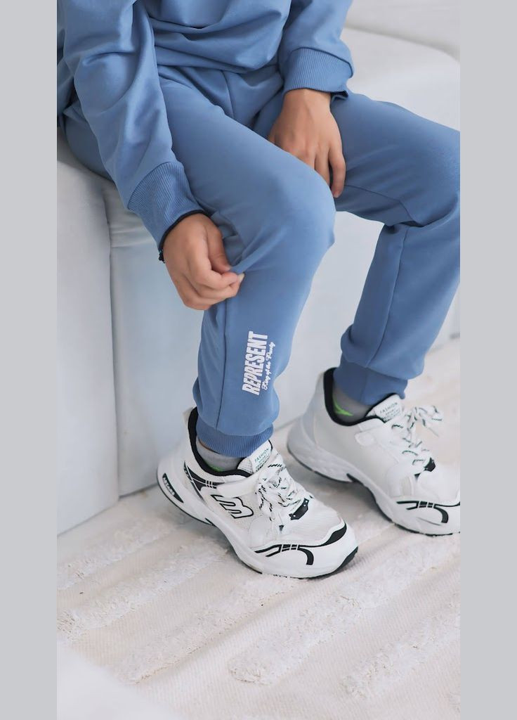 Блакитний літній костюм для хлопчика (підлітковий) hc (h001-6419-057-33) No Brand