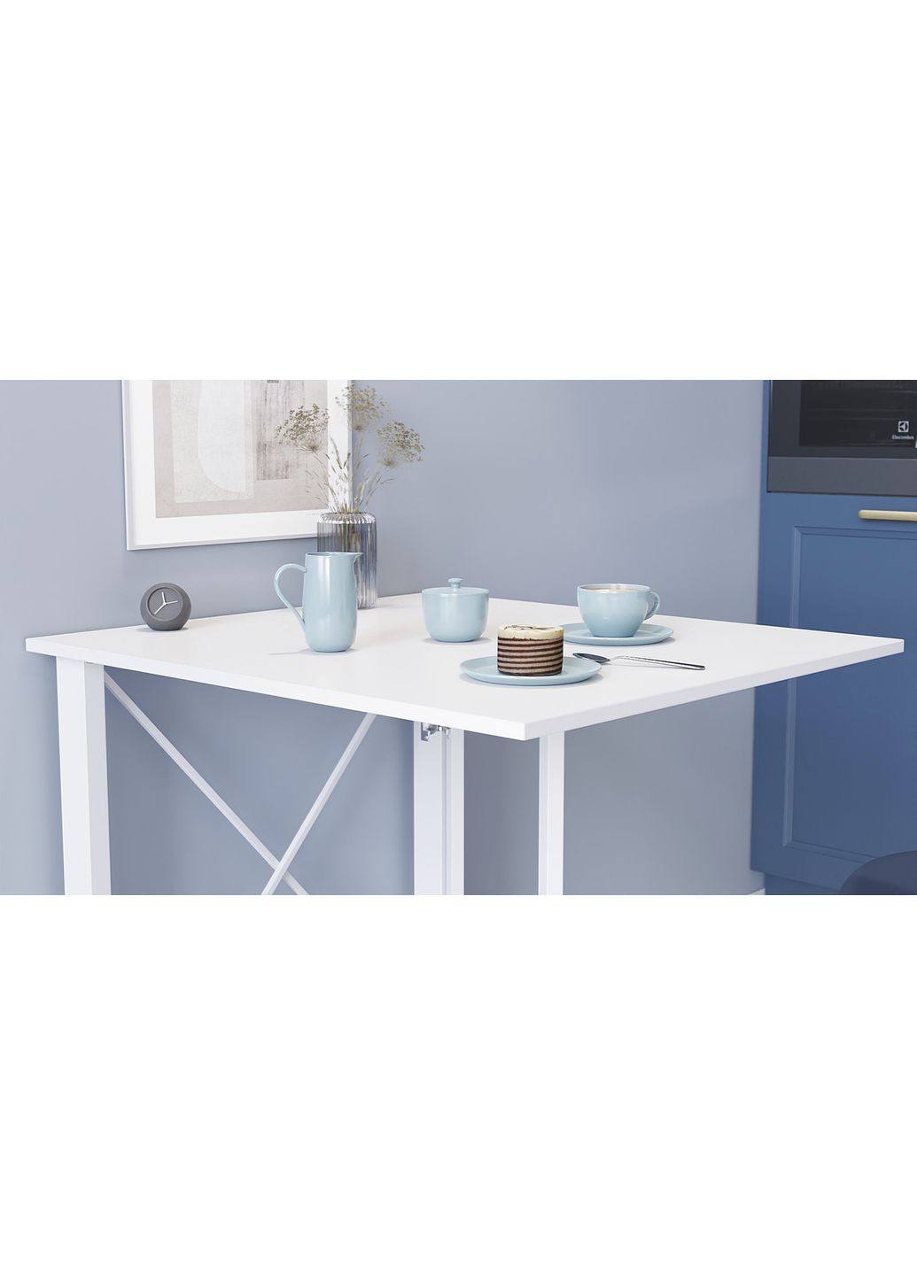 Стол-книга трансформер Орион 1 750x810x730 металл ДСП Белое 16 мм (FRD-104604) Ferrum-decor (365444962)