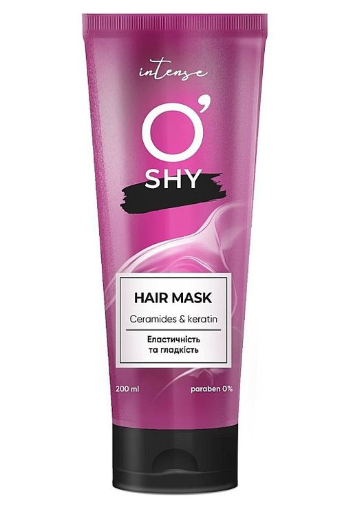 Маска для волос "Эластичность и гладкость" Intense Ceramides & Keratin 200ml (1413000-23118741) O'shy (368609942)