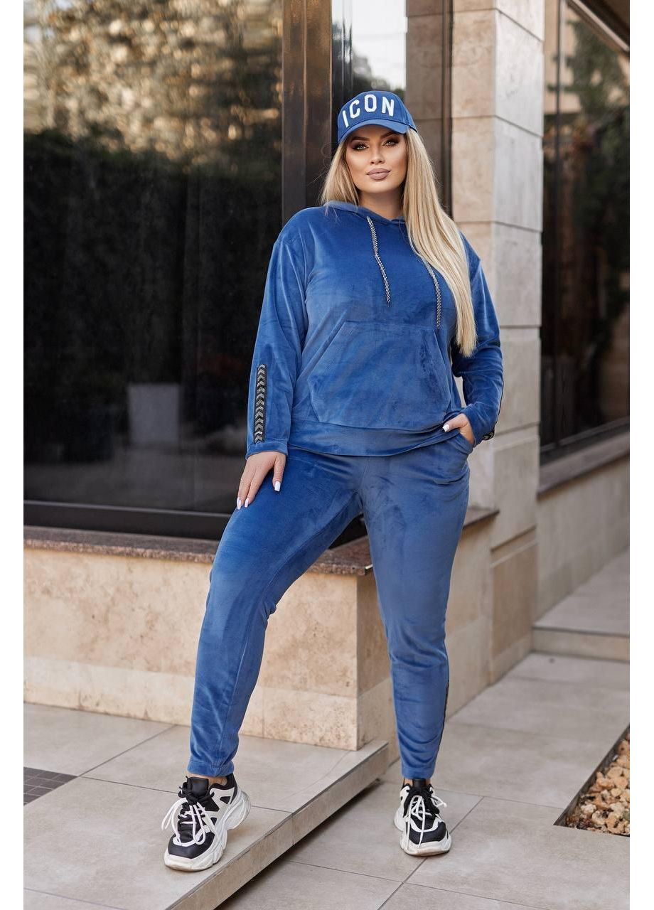 Комфортний жіночий велюровий костюм Sofia 1585 (367188817)