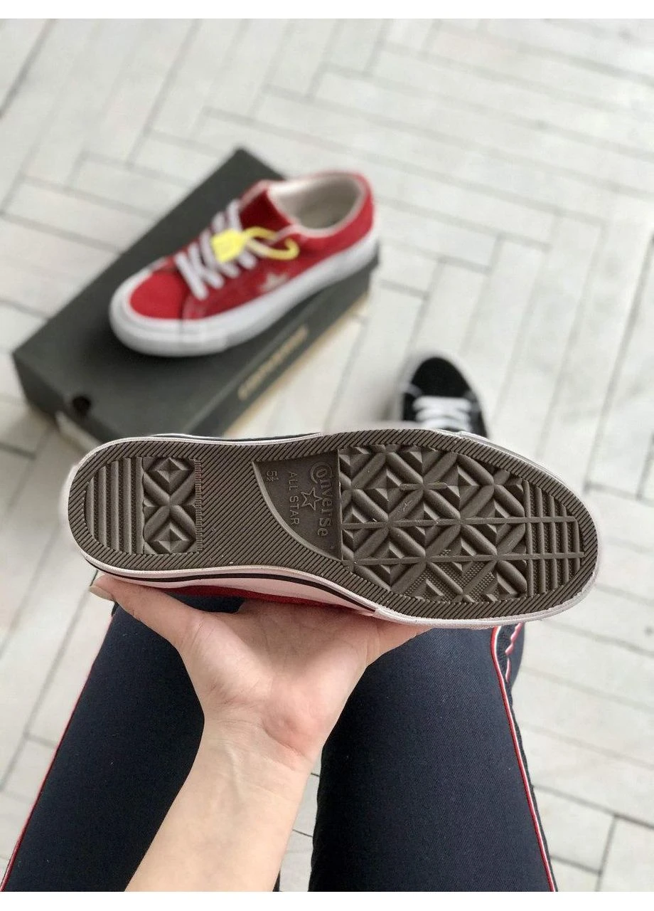Красные летние кеды converse low red 1 конверс No Brand