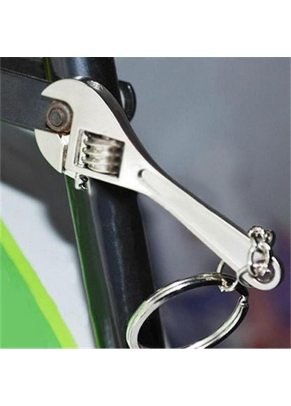 Брелок для ключей инструмент Разводной гаечный ключ металлический Серебристый 99_11_0_1С No Brand (367738703)